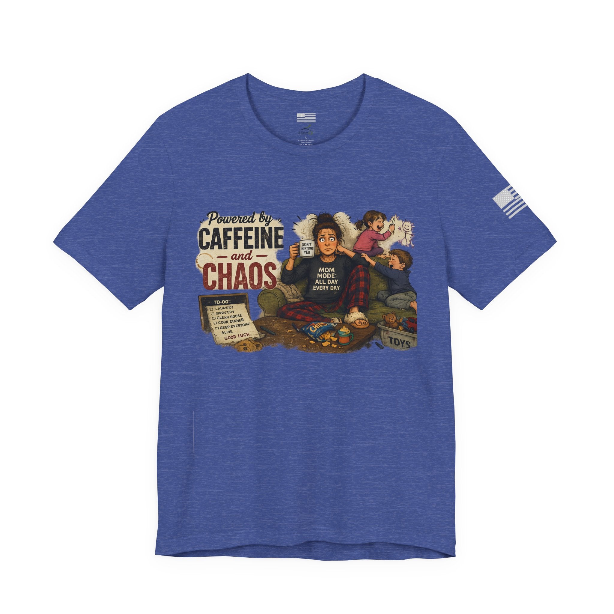 Powered by Caffeine & Chaos - Short Sleeve Tee