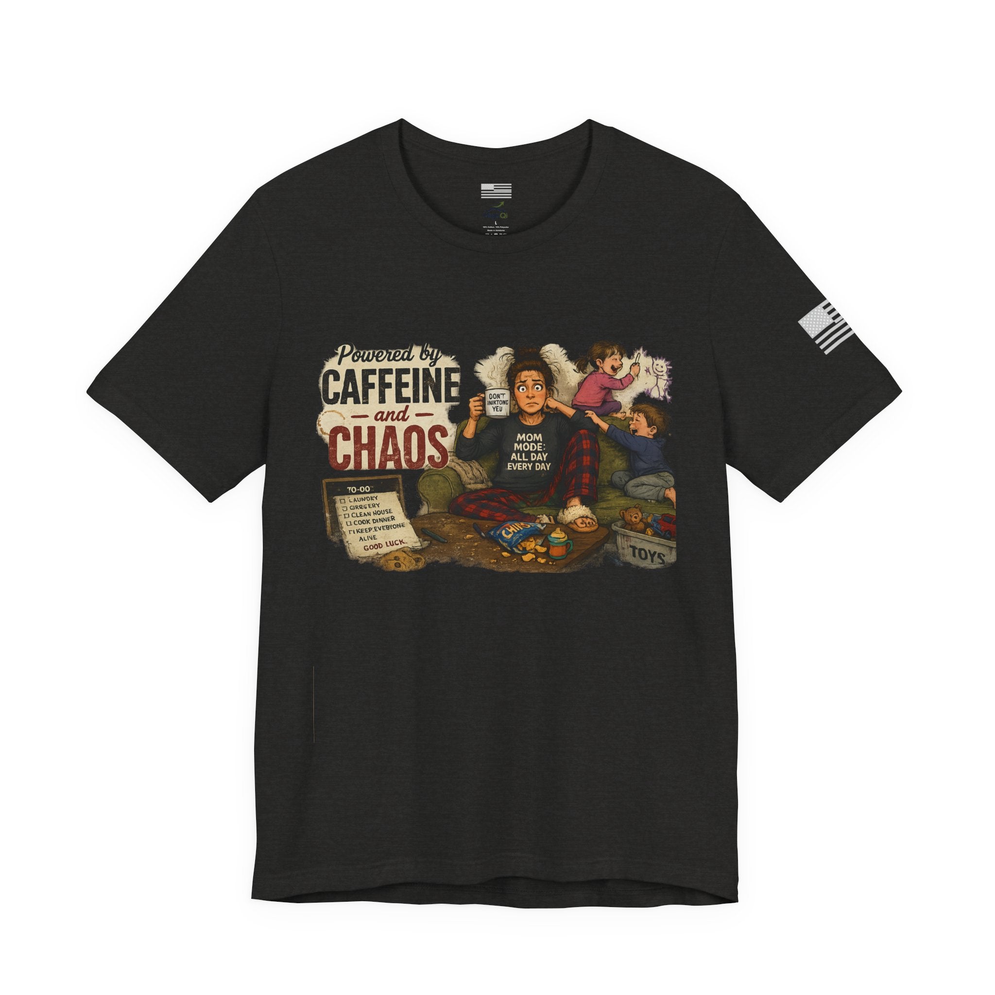 Powered by Caffeine & Chaos - Short Sleeve Tee
