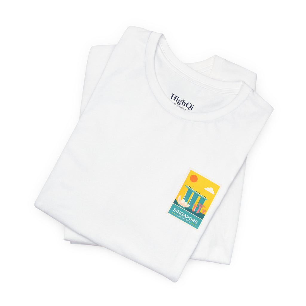 Singapore Postcard Graphic Tee - Vintage Travel Shirt