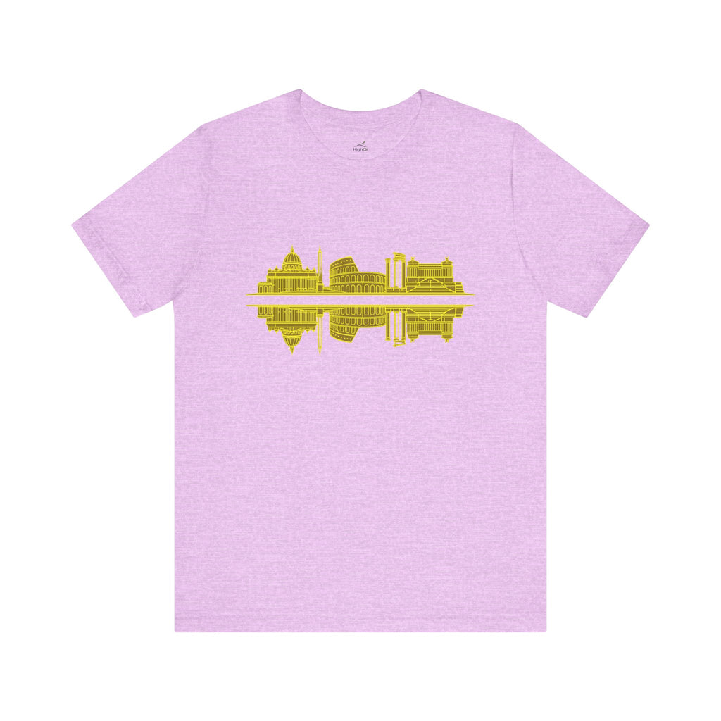 City Skyline Reflection T-Shirt — Rome Landscape