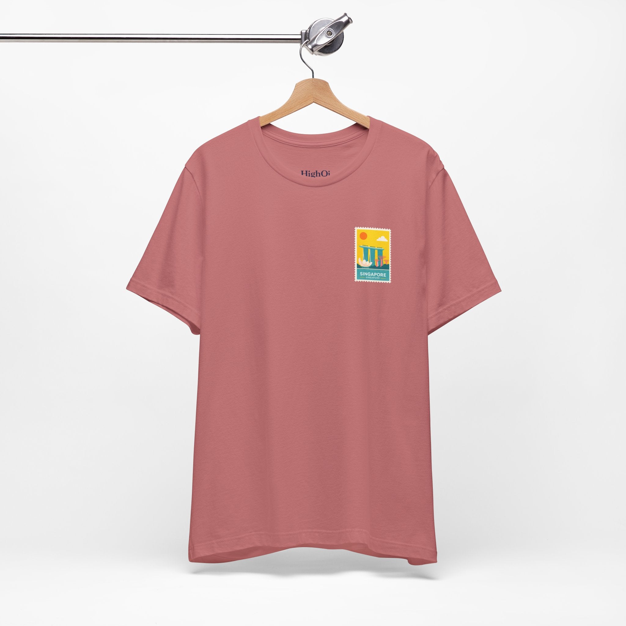 Singapore Postcard Graphic Tee - Vintage Travel Shirt