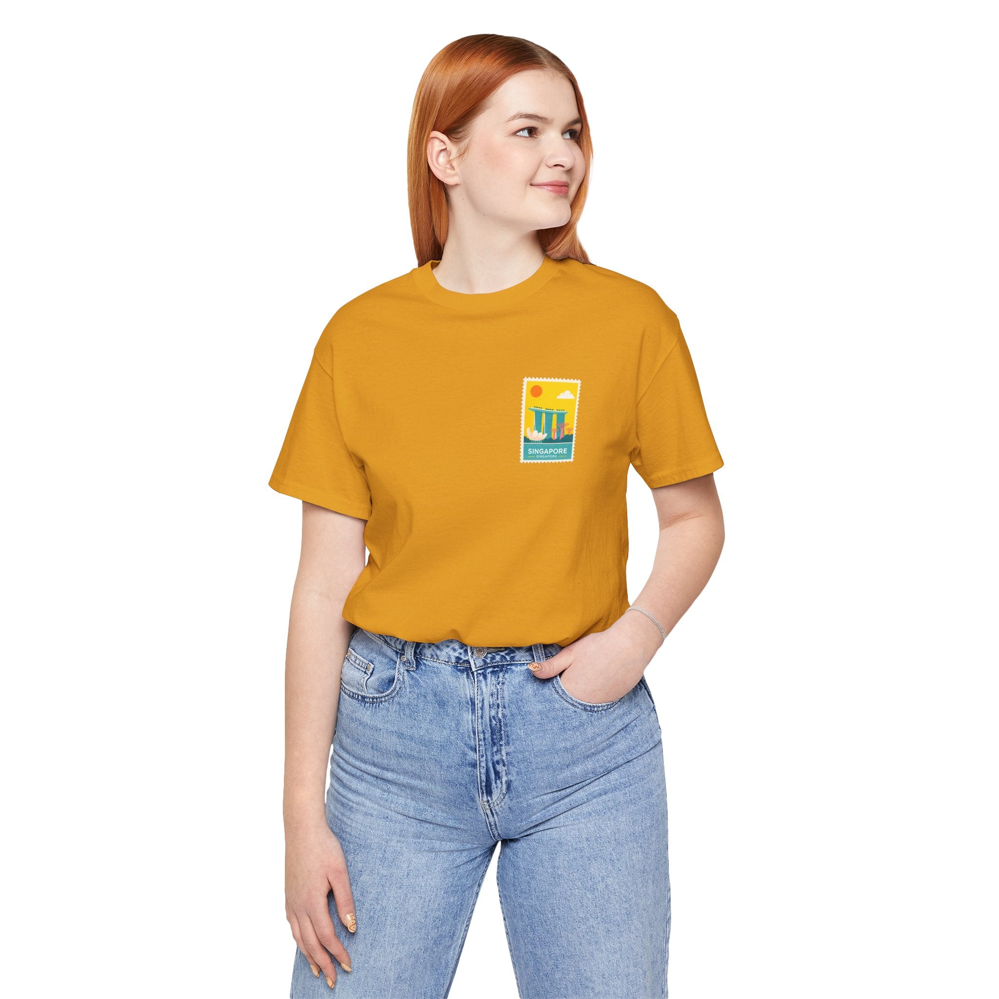 Singapore Postcard Graphic Tee - Vintage Travel Shirt