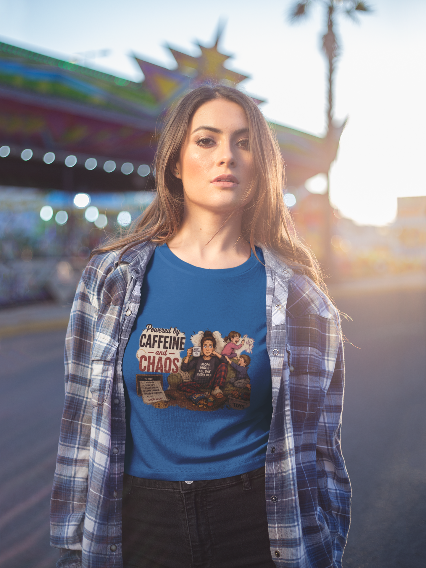 Powered by Caffeine & Chaos - Short Sleeve Tee