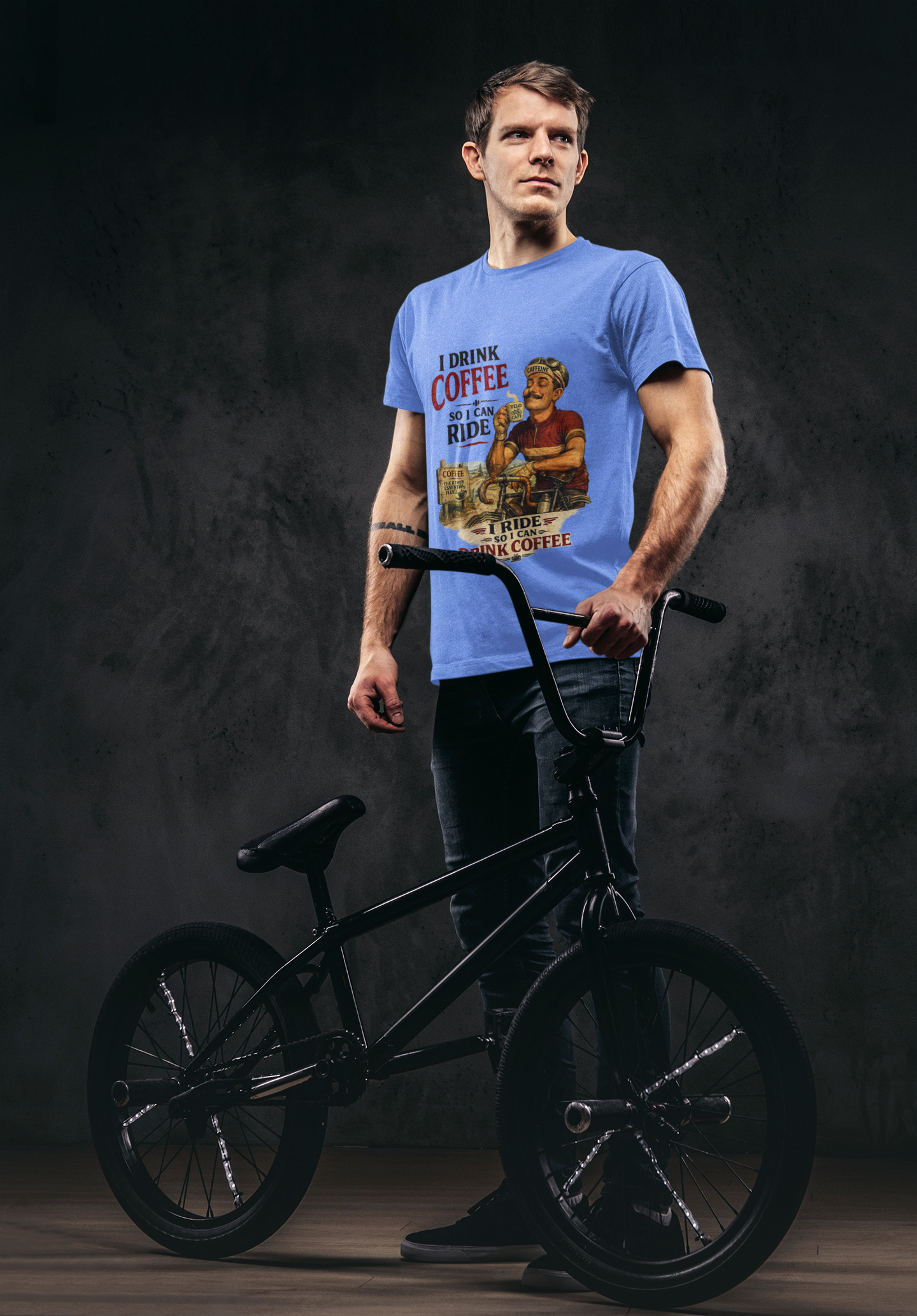 I Drink Coffee So I Can Ride - T-Shirt